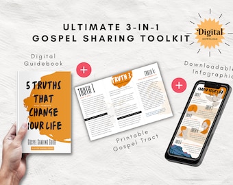 Share the Good News Toolkit | Gospel Tract for Teens and Adults | Gospel Sharing Guide | Christian Evangelism Kit | Digital Download