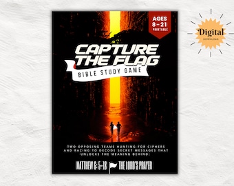 Capture the Flag Bible Study Game | Unlock the Lessons within the Lord&#39;s Prayer | Fun & Interactive Game for Christian Youth Fellowship