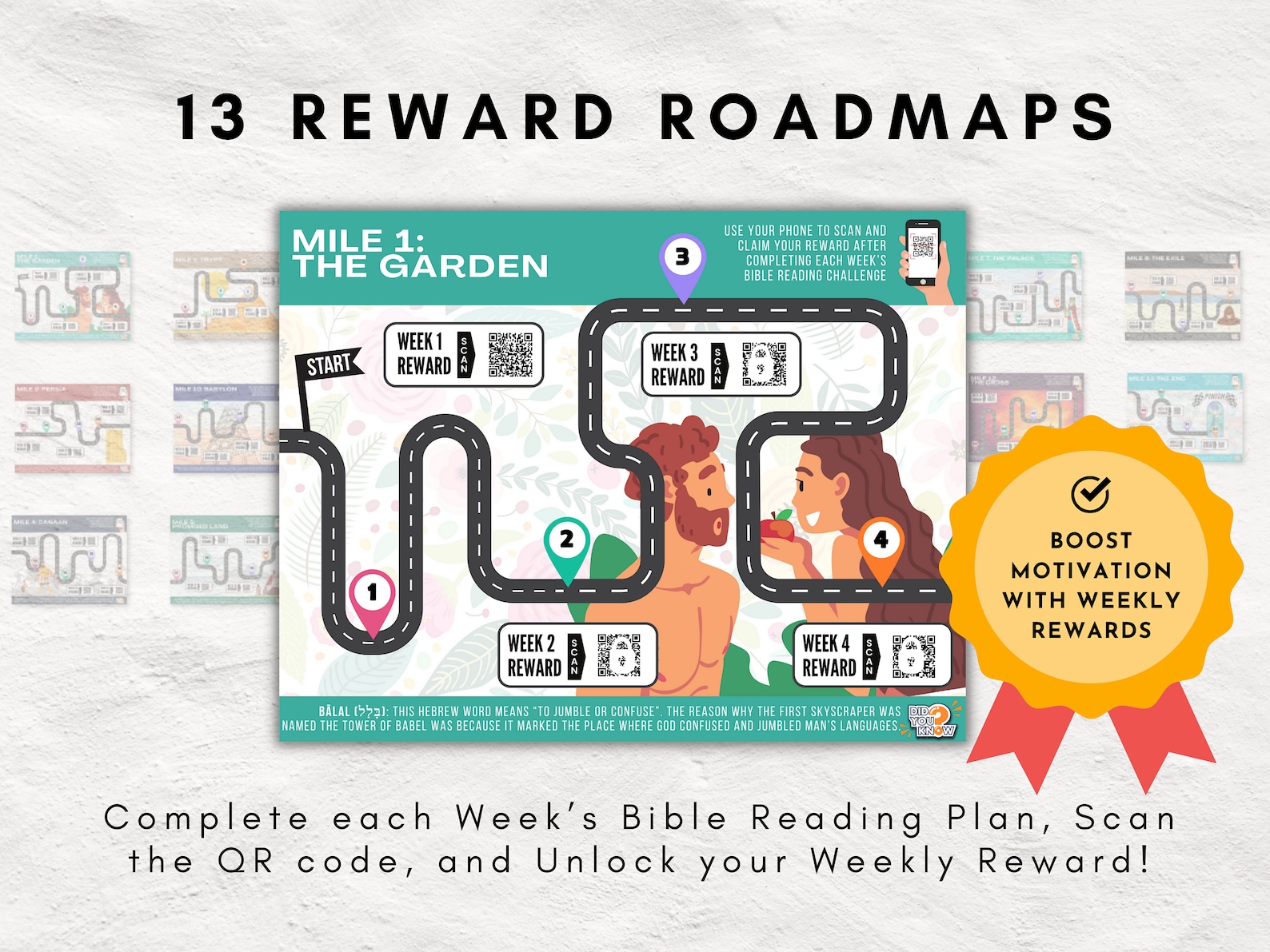52 Week Bible Reading Plan and Planner | Read the Bible in 1 Year ...