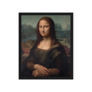 Mona Lisa Framed Canvas