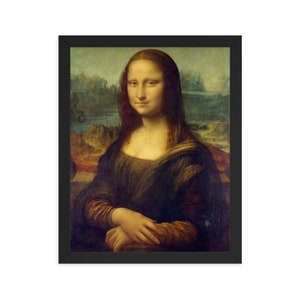 Mona Lisa Framed Poster