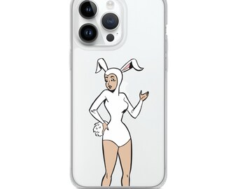 Bunny Costume Cartoon Clear Case for iPhone