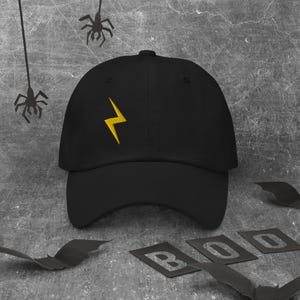 Wizard Hat Embroidered Lightening Bolt (Off Center Version) Hat