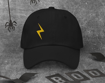 Wizard Hat Embroidered Lightening Bolt (Off Center Version) Hat