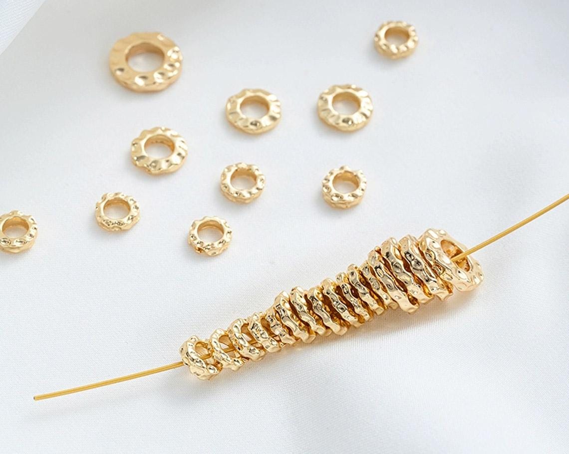 Chenkou Craft Metall-Perlen Set – 1800 Stück In 6 Farben, 3 Mm Spacer Perlen Für Schmuckherstellung