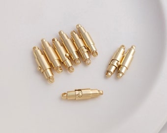 8PCS 14k Gold Filled Magnet Toggle Clasp, Clasp Set, Large Clasp , Easy Close Clasp Connector for Bracelet/Necklace, Jewellery Clasps