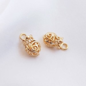 10PCS 7*12.8mm 14K Gold Filled Money Bag Pendant, Fruit Pendant DIY Handmade Jewelry Accessories Material Bracelet Necklace Pendant