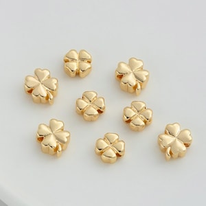 Gold four leave clover earrings - Etsy 日本