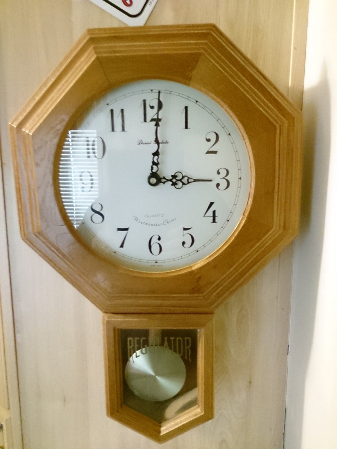 Daniel Dakota Vintage Quartz Regulator Westminster Chime Clock Etsy
