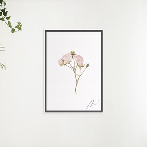 White Floral Art, Botanical Print, Digital Download, Minimalist, Modern