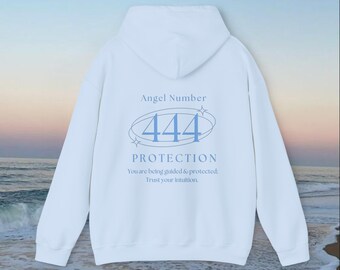 Angel Number Hoodie, 444, Aura, Angel Core Aesthetic, Trendy Hoodie, Spiritual Hoodie, Aesthetic Hoodie