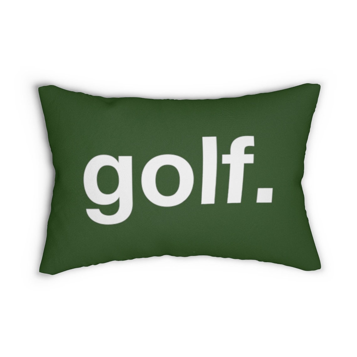 Classic Green Golf Lumbar Pillow Golf Style Decor Golfing Golf Pillow