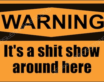 Funny Warning Sign SVG: Adult Humor Cut File (Digital Download)