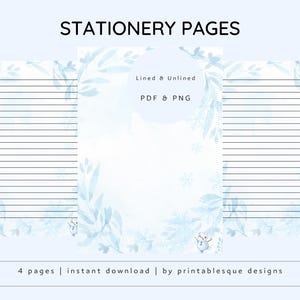 Winter-Themed Light Blue Snowflake & Snowman Leaf Frame