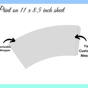 12oz Blank Paper Cup Wrapper Template, Styrofoam Coffee Cup Template ...