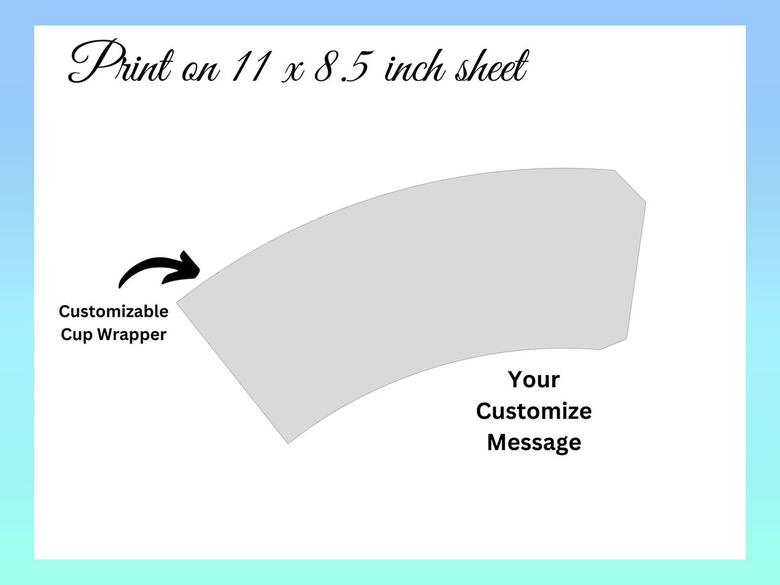 9oz Blank Paper Cup Wrapper Template, Styrofoam Coffee Cup Template ...