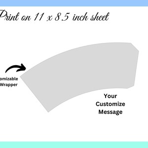 9oz Blank Paper Cup Wrapper Template, Styrofoam Coffee Cup Template ...