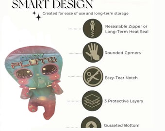 Bolsas holográficas láser de 50 piezas: diseños surtidos, gruesas y duraderas