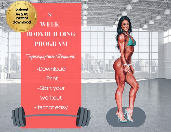 8 Week Bodybuilding Program L IFBB Pro Bodybuilding Program L Gym Workout Program L Muscle Building Program L Gym Workouts L Fitness Program Etsy