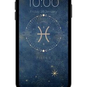Set of 2 - Pisces Astrology iPhone + Android Screensavers