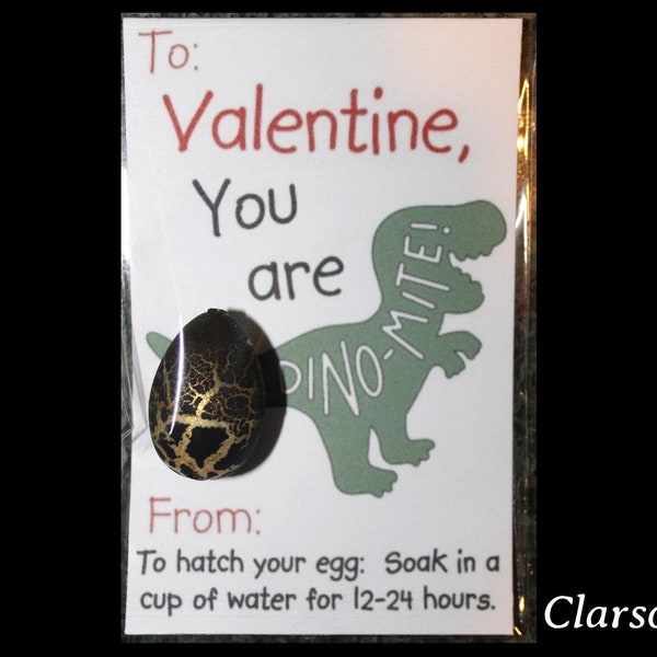 Dinosaur Valentines Day Cards, 1-24 CARDS, Egg Hatching Dinomite Dinosaur Valentines Day Card, Kids Classroom Valentines for boys & girls #1