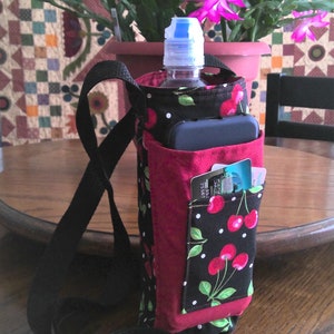 Water Bottle Carrier Cherry