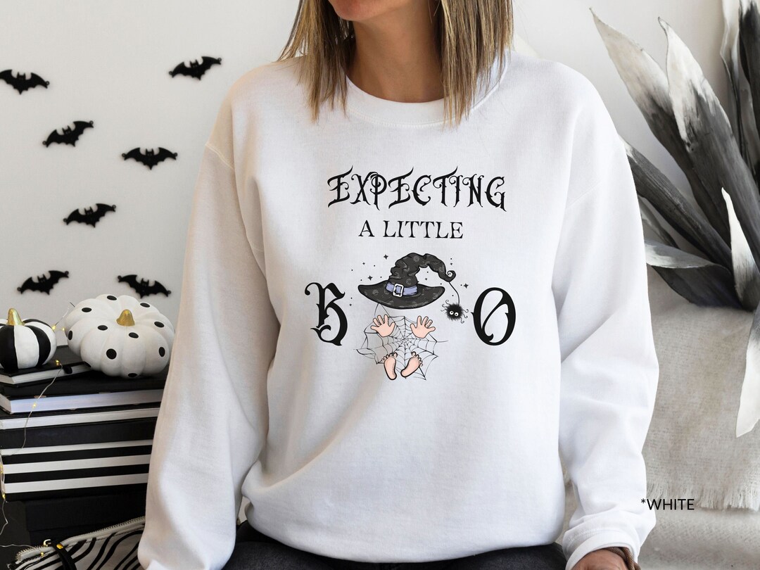 Funny Halloween Pregnancy Announcement Sweatshirt New Mom Etsy