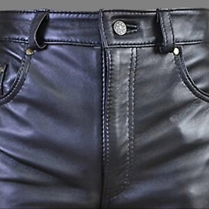mens real leather trousers
