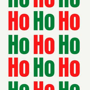 Poster HoHoHo I Christmas I Print I Wallart