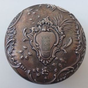 EMILE PUIFORCAT Superb Antique French Sterling Silver Bonbonniere