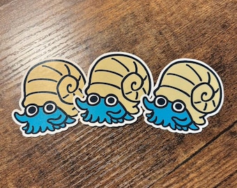 Cute Omanyte Pokemon Sticker