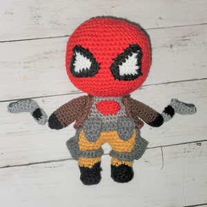 Jason Todd Red Hood Arkham Knight Crochet Amigurumi Super Hero Plush