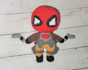 Jason Todd Red Hood Arkham Knight Crochet Amigurumi Super Hero Plush
