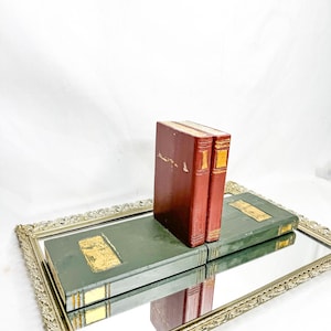 A Pair of Vintage Hand Made Wooden Faux BOOK ENDS