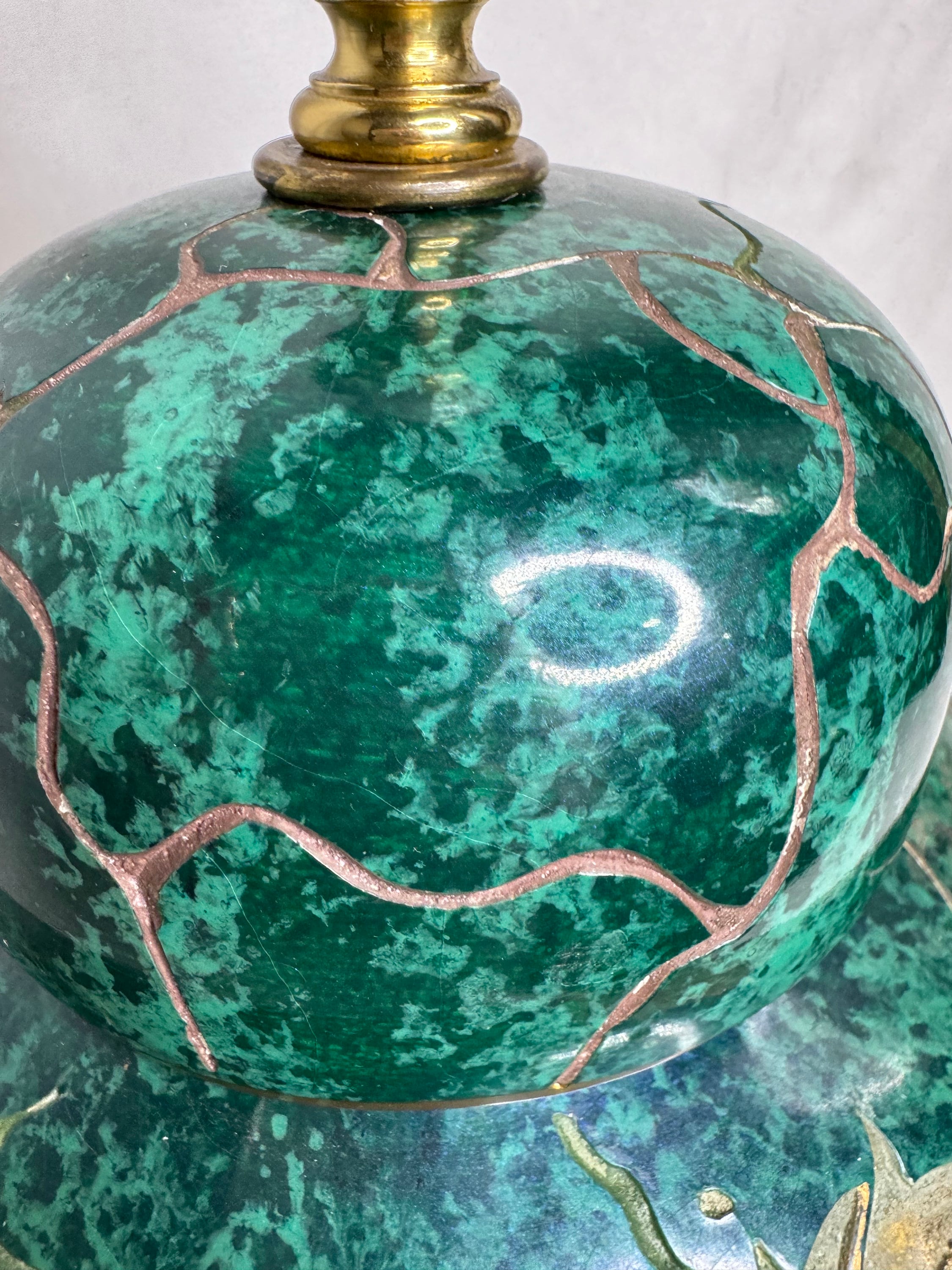 Beautiful Rare Vintage Frederick Cooper Green and Gold