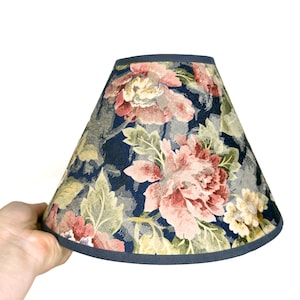 Small Floral Shabby Chic Lampshade- Vintage Country Cottage Floral Design