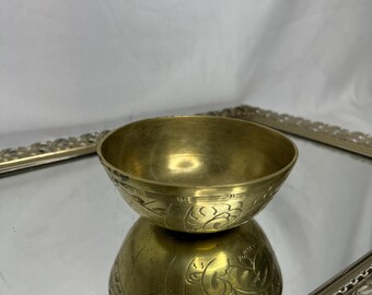 ブラスボウル　ペルシャ BRASS BOWL 14TH CENTURY ブラスボウル ペルシャ BRASS BOWL 14TH CENTURY - 工芸品