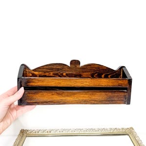 MCM small wooden spice rack1950s mid-century wall mount , small midcentury wall rack, Rustic and Primitive