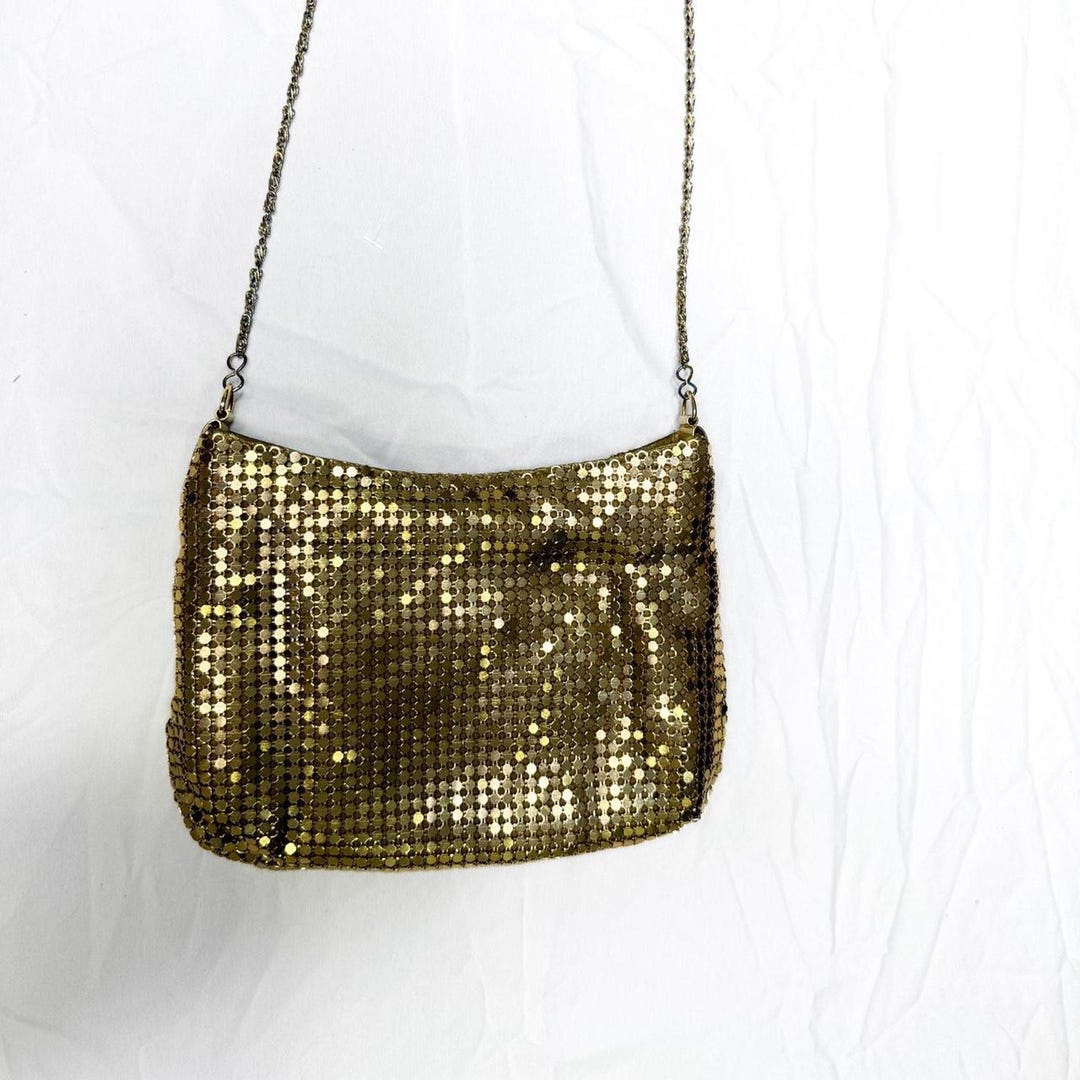 【りんご】 MINI BAG vintage Vintage Gold Sequin Mini Purse - Etsy