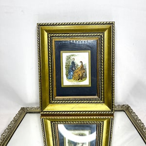 Vintage Gold Framed La Mode Illustree Bureaux du Journal. 56 rue Jacob 56 Paris Bernard Picture Co Print Litho