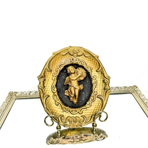 Rare Antique Gilt Ardco Gold Cherubs Wall Hanging