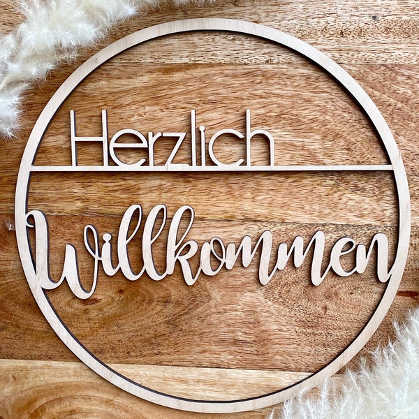 Willkommensschild | Haustür | Herzlich Willkommen | Geschenk zum Einzug