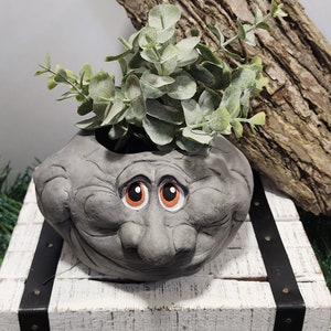 Small Rock head planter