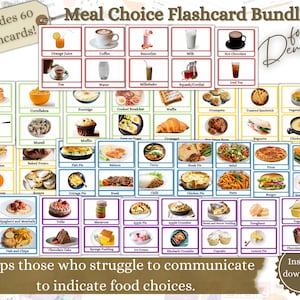 Lot de cartes mémoire au choix, Aide visuelle pour personnes âgées, Aide pour la démence, Établissement de soins, Aide visuelle pour la maladie d'Alzheimer, Dîner, Déjeuner, Aide-mémoire