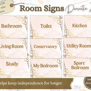 Printable Door Signs for Dementia, Dementia Aids, Door Signage, Memory loss, Dementia PNG, Memory Care