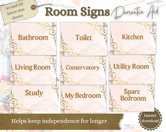 Printable Door Signs for Dementia, Dementia Aids, Door Signage, Memory loss, Dementia PNG, Memory Care