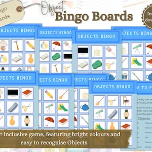 Dementia Bingo Board, Printable Bingo, Dementia Activities, Brain Games, Games for Seniors, Dementia Download