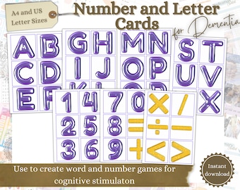 Dementia Activities, Dementia Printables, Games for Seniors, Cognitive Therapy,Alzheimer’s Games, Memory Aid, Dementia Care, Caregiver tools
