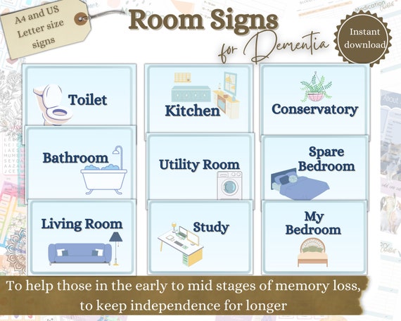thumbnail image 2 of Self-Adhesive Store Room Door Sign – Vinyl Sticker Decal For Alzheimer's/Dementia Aid (Multicoloured) 2 of 2