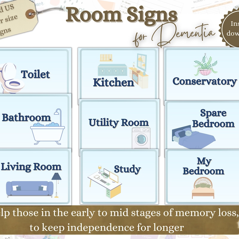 Room Label Signs - Etsy